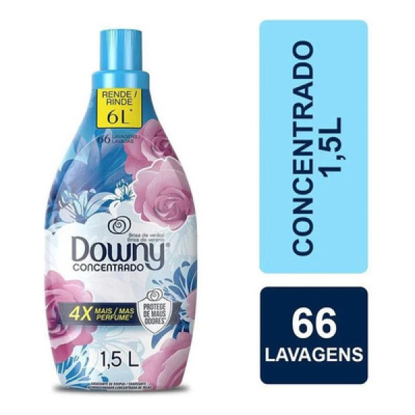 Amaciante para Roupas Concentrado Downy Brisa de Verão Frasco com 1,5L