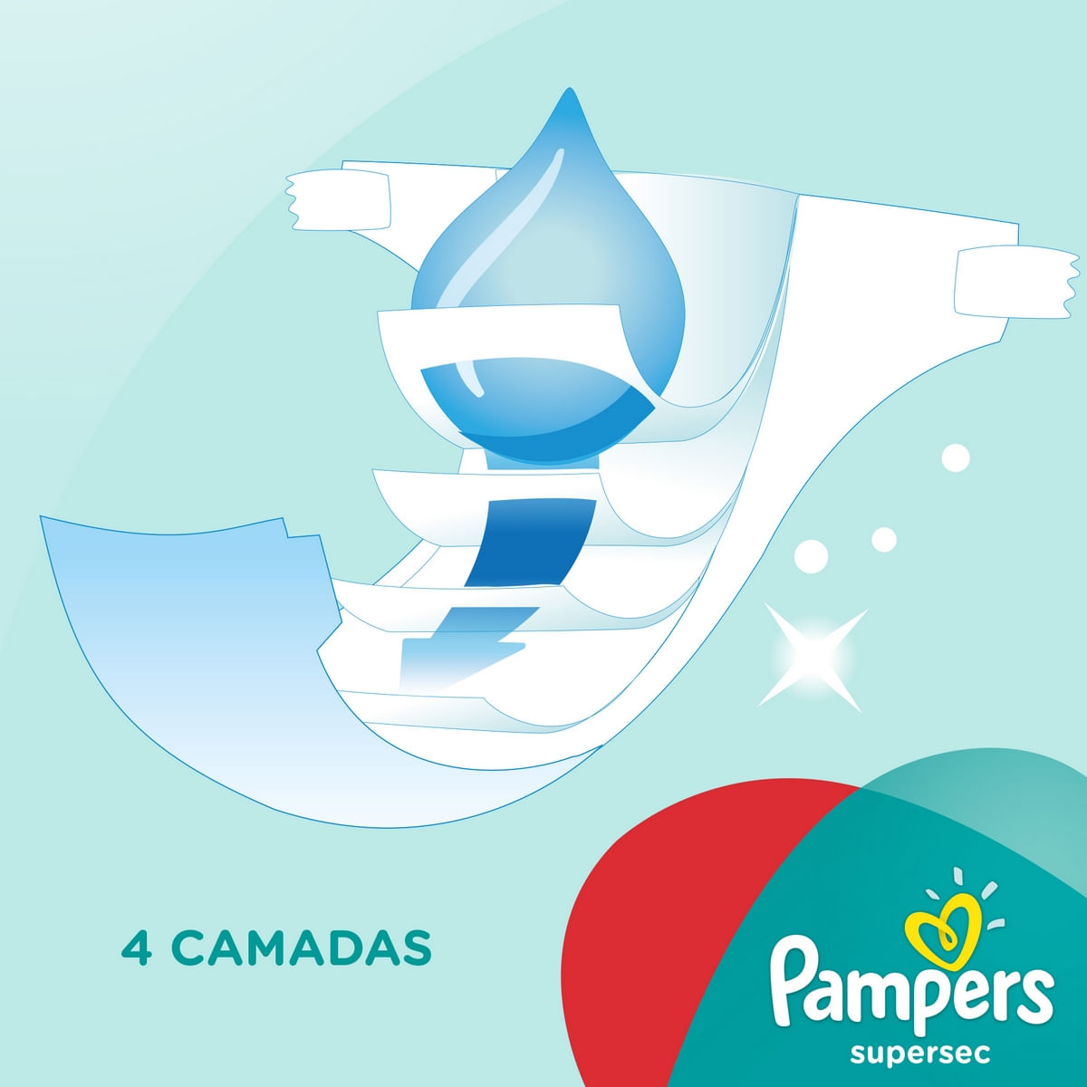 Encontraproduto.com.br - Fralda Descartável Pampers Supersec M c/ 30 tiras