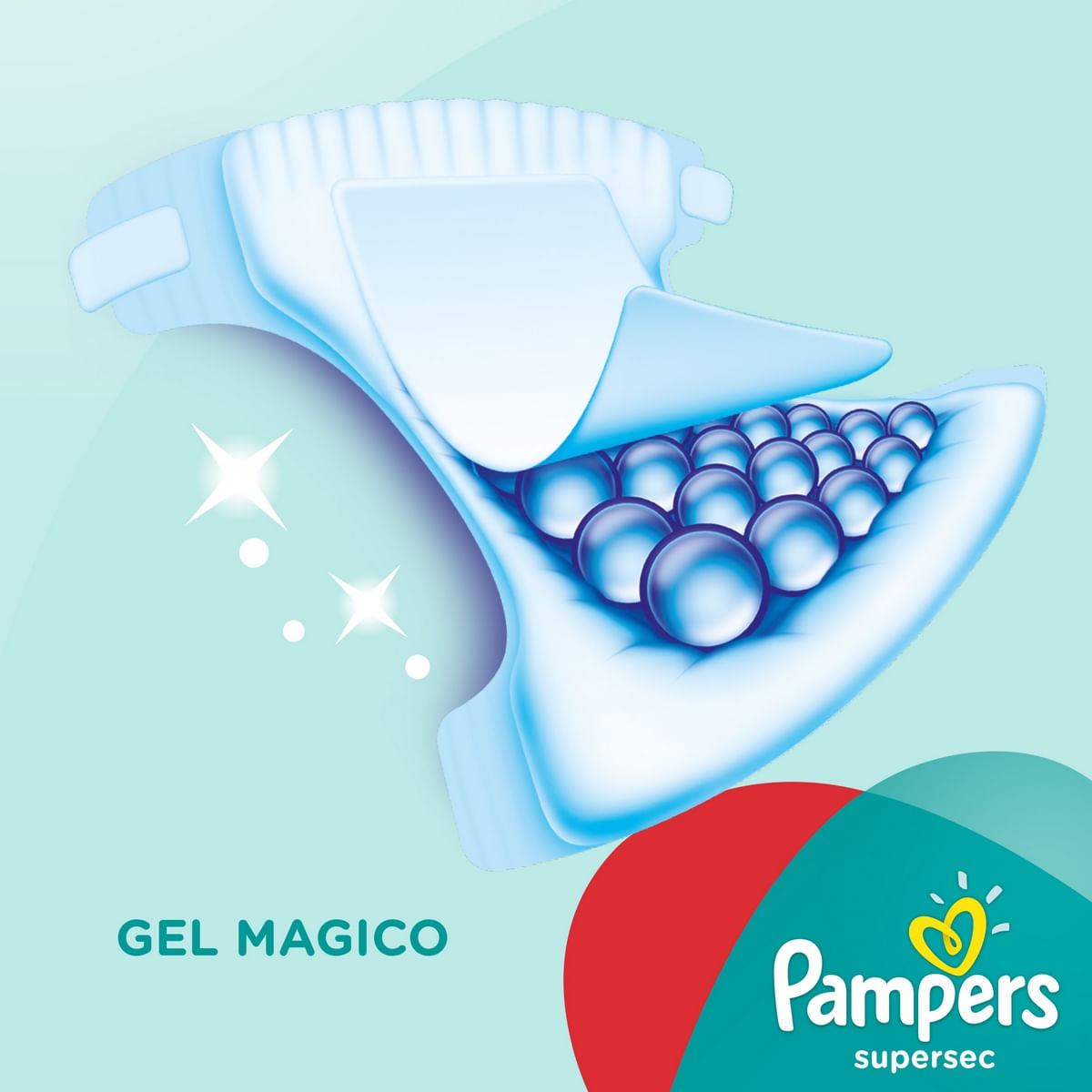 Encontraproduto.com.br - Fralda Descartável Pampers Supersec M c/ 30 tiras