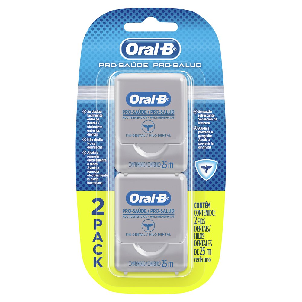 Encontraproduto.com.br - Fio Dental Oral-b Pro-saude Com 2 Unidades 25 Metros Cada