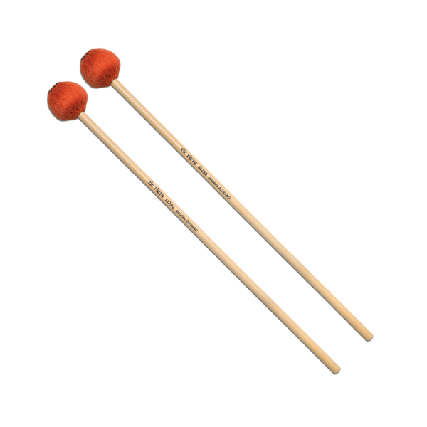 Encontraproduto.com.br - Baqueta Vic Firth Mallet para Vibrafone Signature Anders Astrand Ponta Macia Laranja M290
