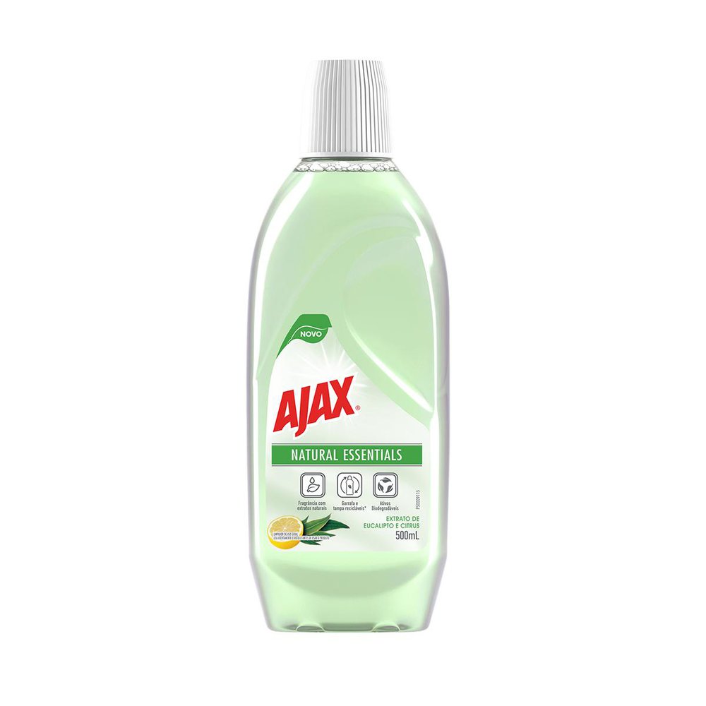 Encontraproduto.com.br - Limpador Uso Geral Eucalipto e Citrus Ajax Natural Essentials Frasco 500ml