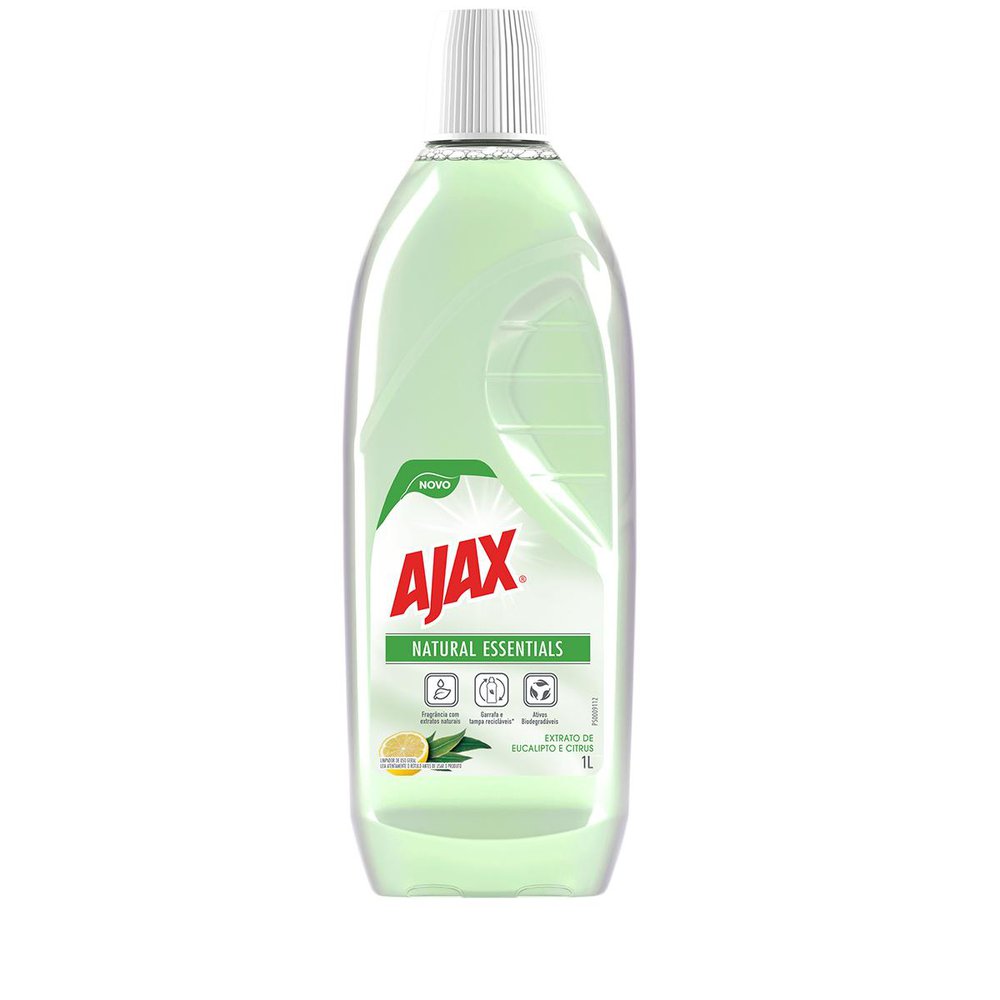 Encontraproduto.com.br - Limpador Uso Geral Eucalipto e Citrus Ajax Natural Essentials Frasco 1l