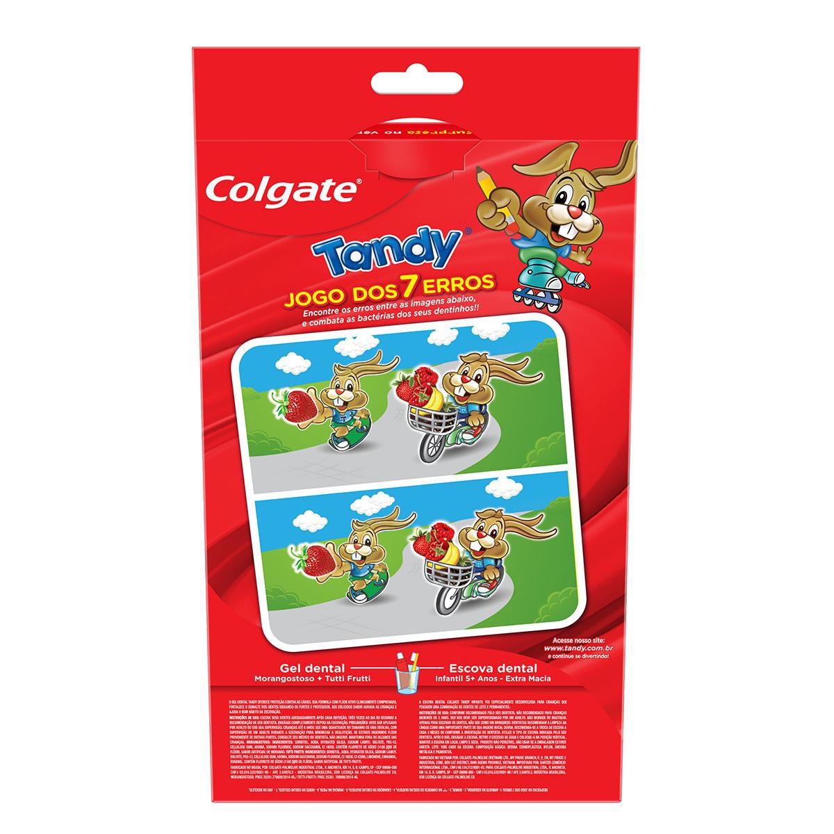 Encontraproduto.com.br - Kit Escova Dental Infanfil Colgate Tandy + Creme Dental