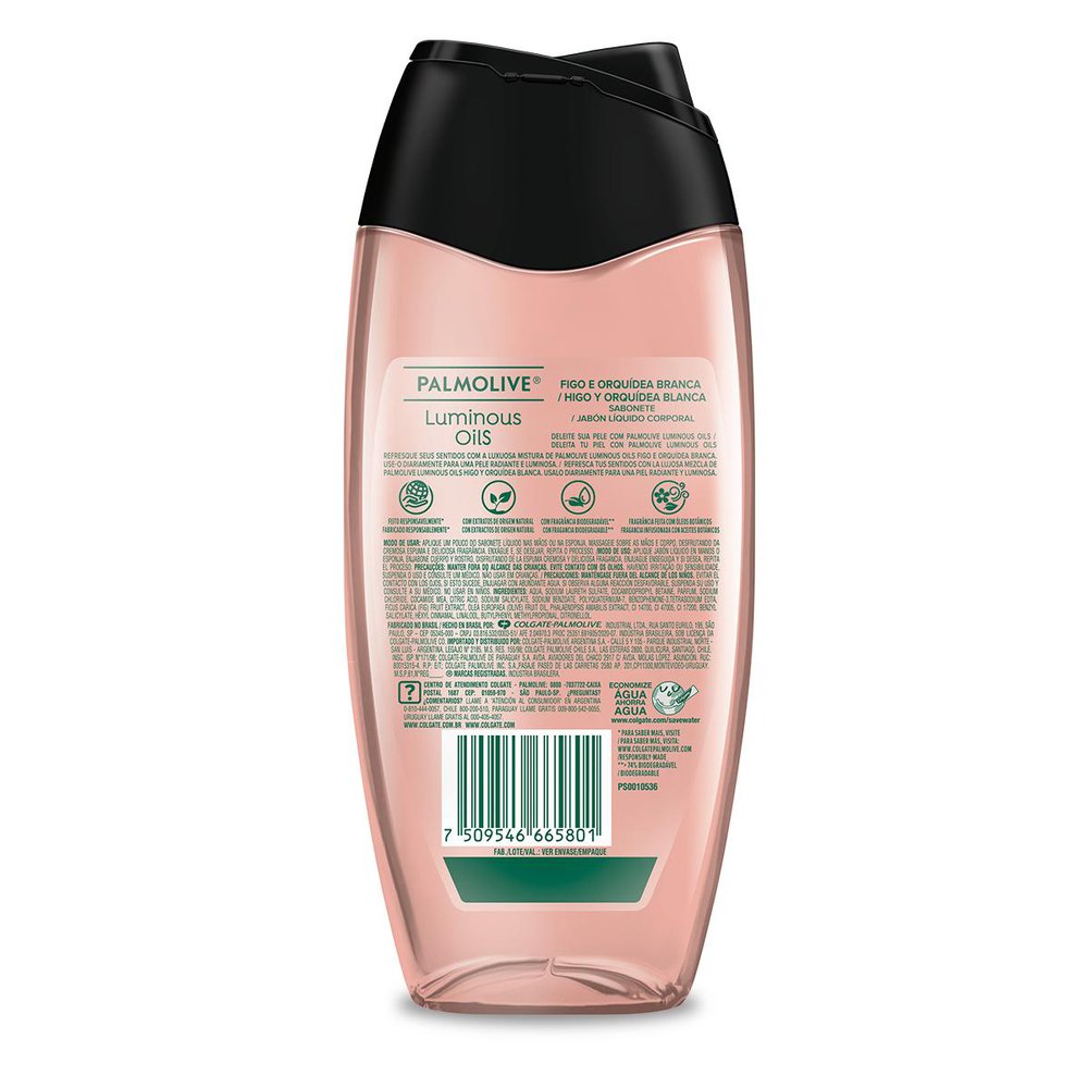 Encontraproduto.com.br - Sabonete Líquido Palmolive Luminous Oil Figo e Orquídea 250ml