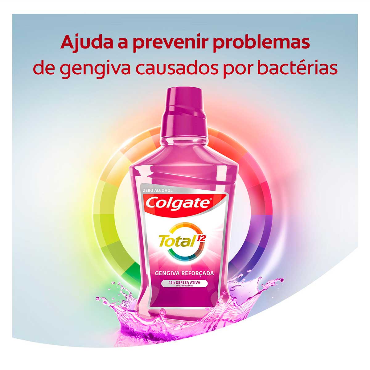 Encontraproduto.com.br - Enxaguante Bucal Colgate Total 12 Gengiva Reforçada 500ml