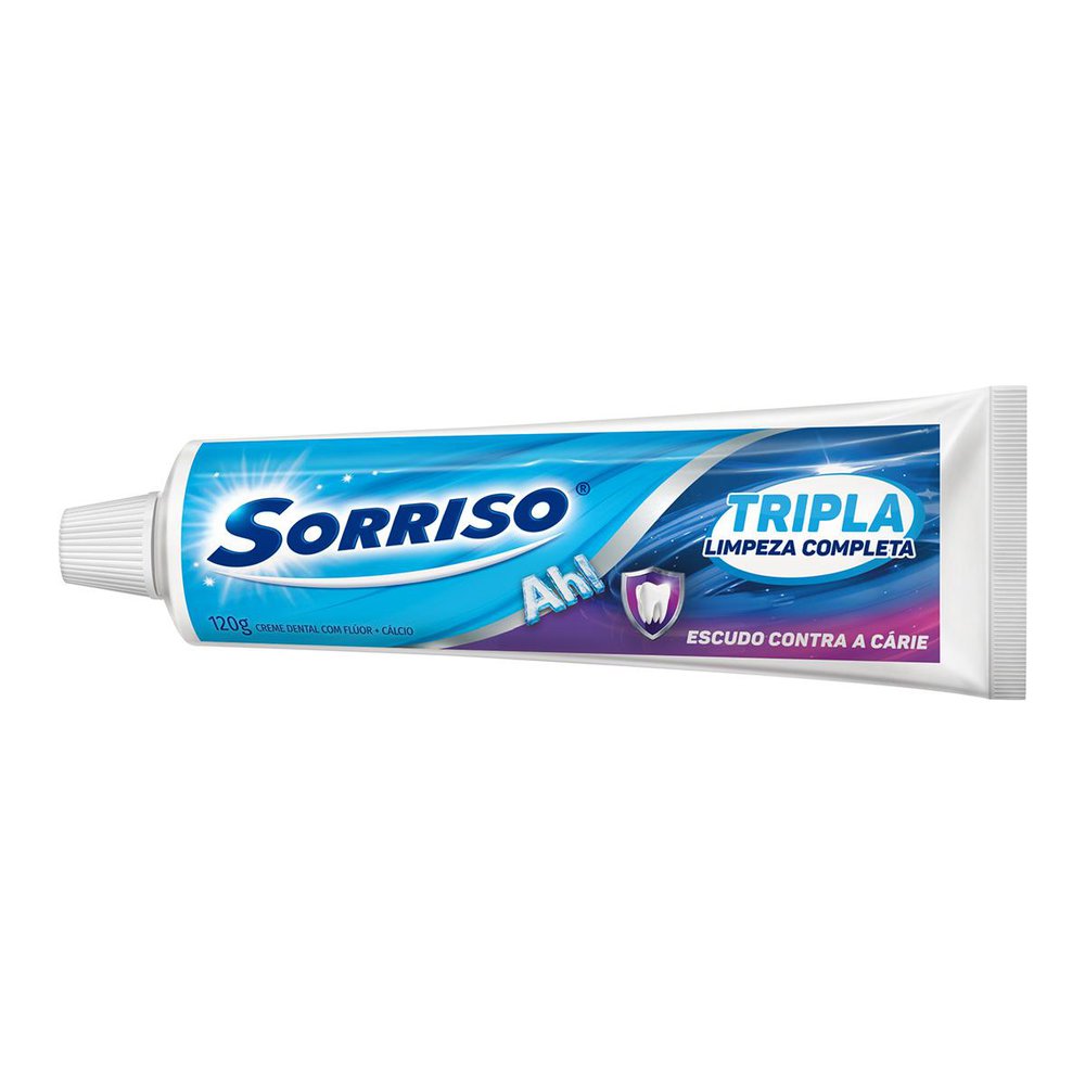 Encontraproduto.com.br - Creme Dental Sorriso Tripla Limpeza Completa 120g