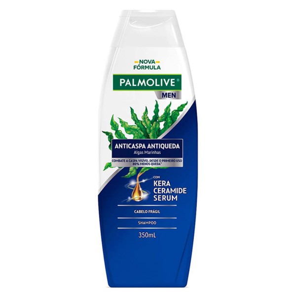 Encontraproduto.com.br - Shampoo Palmolive Men Anticaspa e Antiqueda Algas Marinhas 350ml c/ 2Unid
