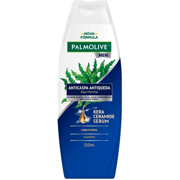 Encontraproduto.com.br - Shampoo Palmolive Men Anticaspa e Antiqueda Algas Marinhas 350ml c/ 2Unid