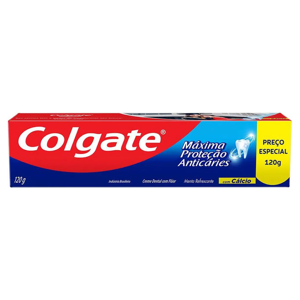 Encontraproduto.com.br - Creme Dental Colgate Máxima Proteção Anticáries Menta Refrescante 120g