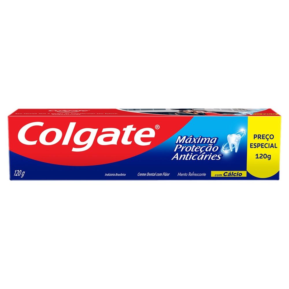 Encontraproduto.com.br - Creme Dental Colgate Máxima Proteção Anticáries Menta Refrescante 120g