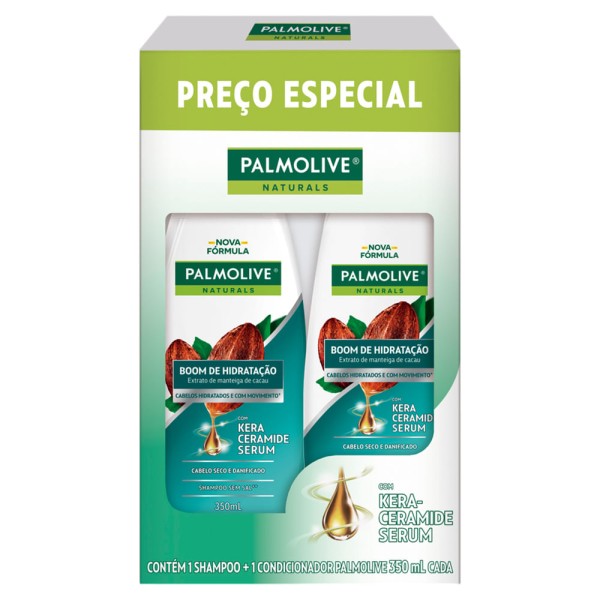 Kit Palmolive Naturals Boom Hidratação Shampoo 350ml e Condicionador 350ml