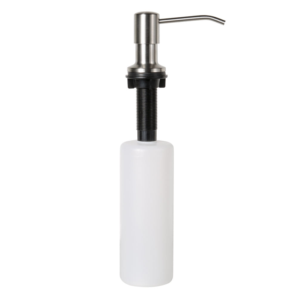 Encontraproduto.com.br - Dosador Detergente Sabão Líquido Inox Escovado Bancada 01AE