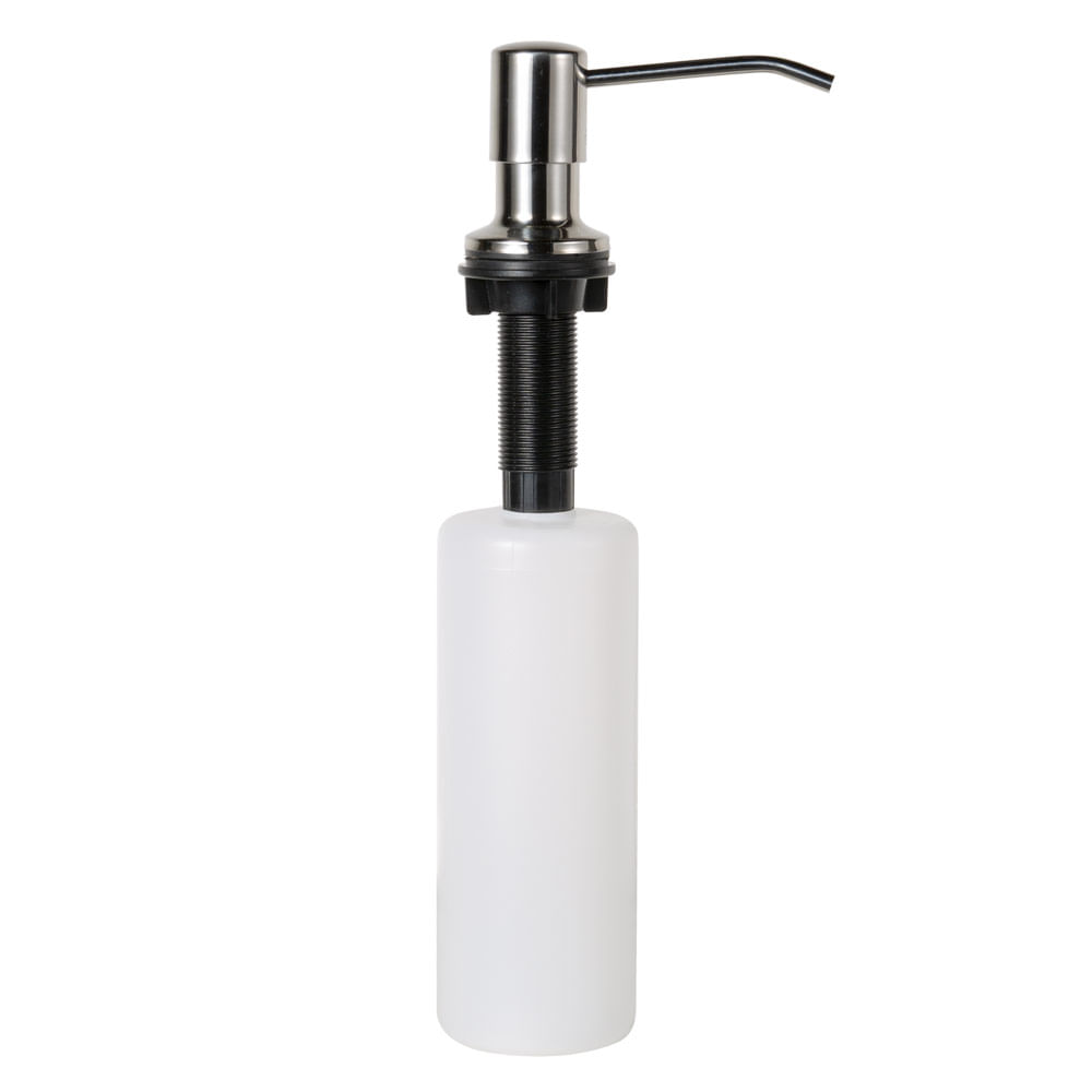 Encontraproduto.com.br - Dosador Detergente Sabão Líquido Inox Cromado Bancada 02AB
