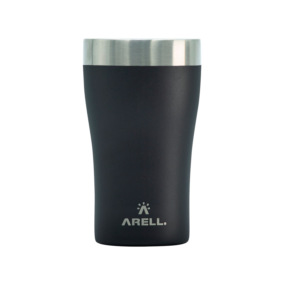 Encontraproduto.com.br - Copo Térmico Arell Tulip 500ml com Fundo Antirruído e Escudo de Cobre - Preto