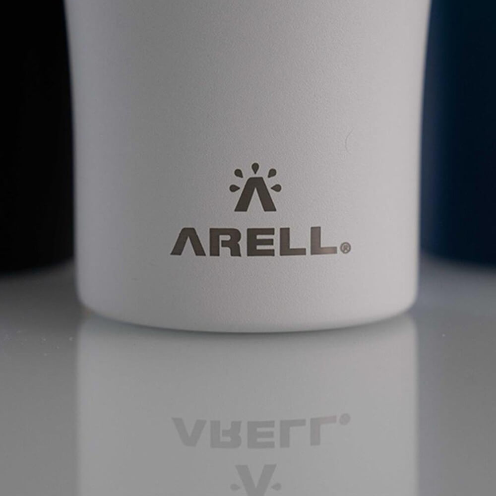 Encontraproduto.com.br - Copo Térmico Arell Tulip 500ml com Fundo Antirruído e Escudo de Cobre - Branco