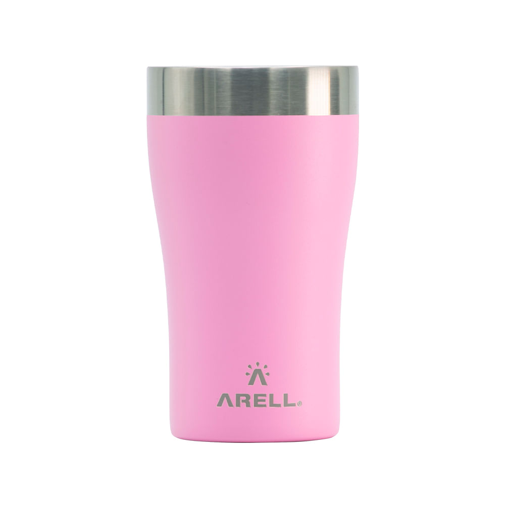 Encontraproduto.com.br - Copo Térmico Arell Tulip 500ml com Fundo Antirruído e Escudo de Cobre - Rosa
