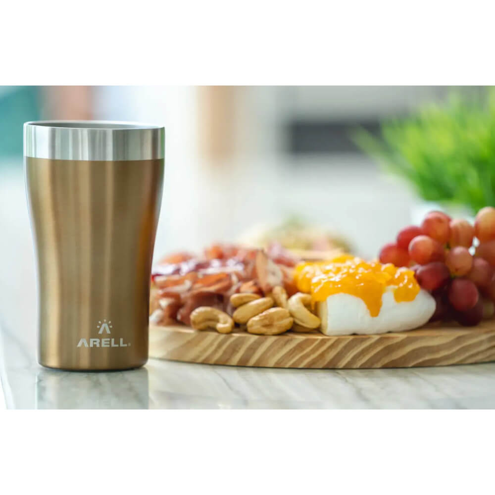 Encontraproduto.com.br - Copo Térmico Arell Tulip 500ml com Tampa Acrílica - Branco