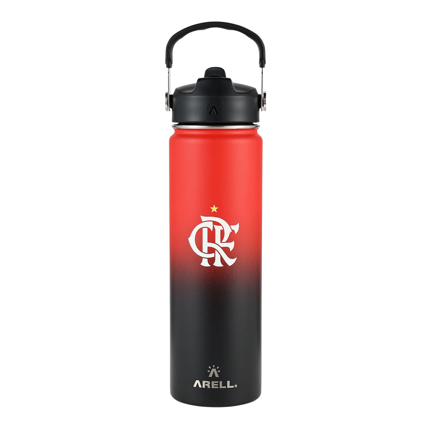 Encontraproduto.com.br - Garrafa Térmica Vácuo Straw Flask Arell 650ml  Flamengo 01