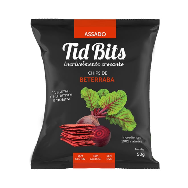 Chips de Beterraba TidBits 50g