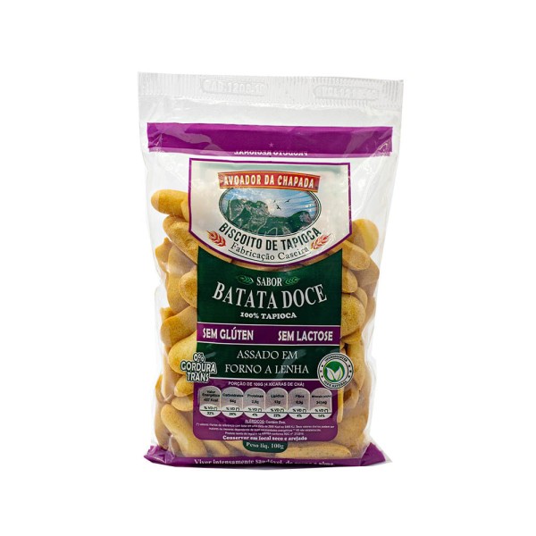 Encontraproduto.com.br - Biscoito Tapioca Avoador da Chapada  Batata Doce 100g