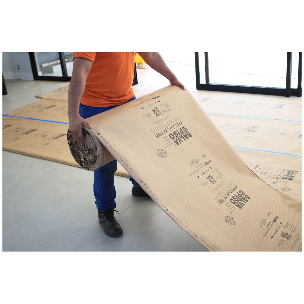 Encontraproduto.com.br - Bobina Salva Piso Com Fita 25 Mt Salvabras