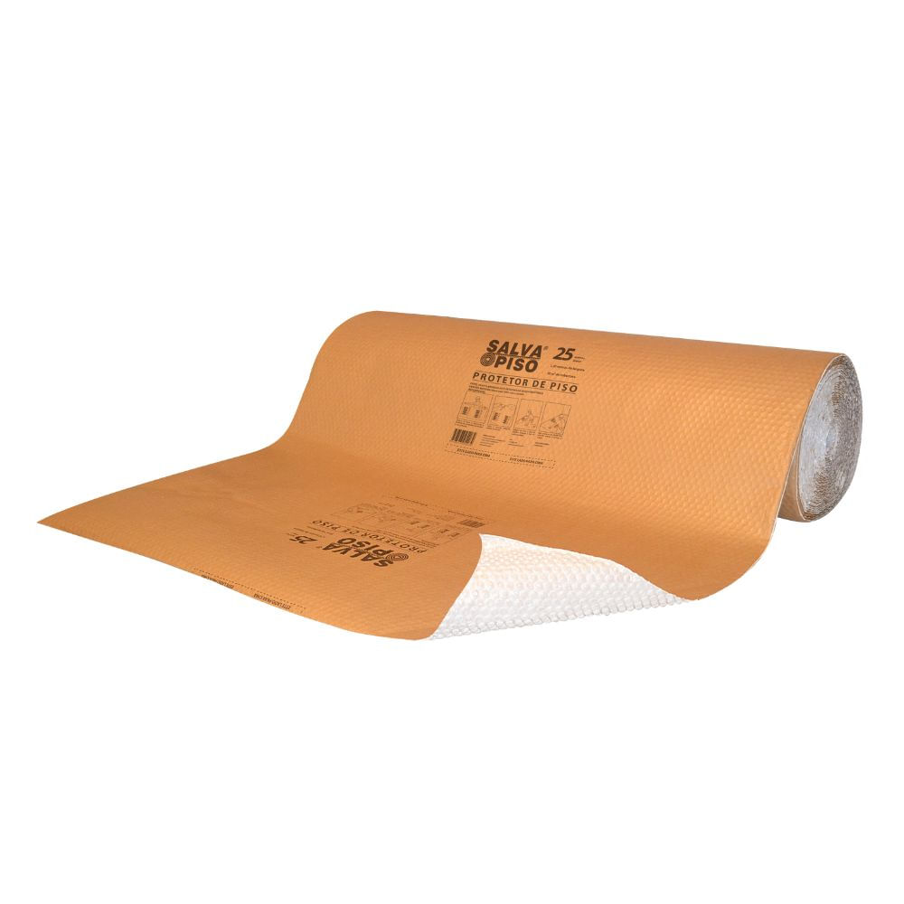 Encontraproduto.com.br - Bobina Salva Piso Com Fita 25 Mt Salvabras