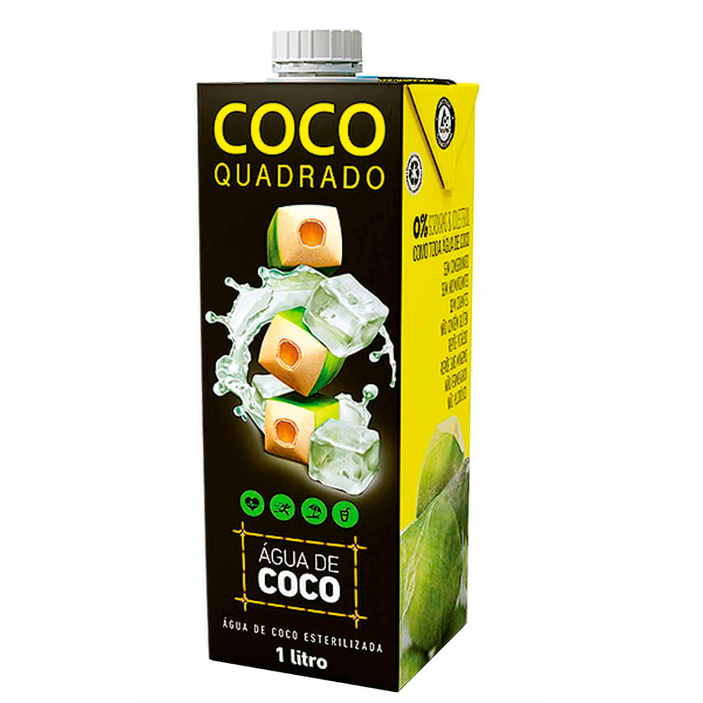 Encontraproduto.com.br - Água de Coco Coco Quadrado Com 1L