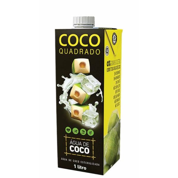 Encontraproduto.com.br - Água de Coco Coco Quadrado Com 1L