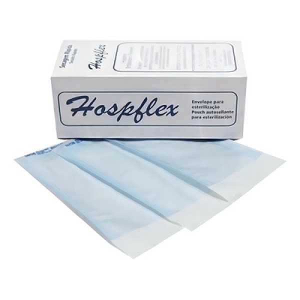 Encontraproduto.com.br - Envelope para Esterilização Autosselante 9x26cm com 100 - HospFlex