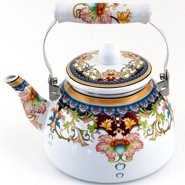 Encontraproduto.com.br - Chaleira Esmaltada Premium A5 Charm Indiana 2,5 Litros