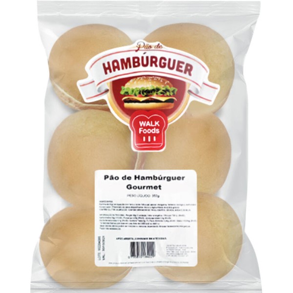 Encontraproduto.com.br - Pão para Hambúrguer Gourmet Walk Foods Pacote com 350g