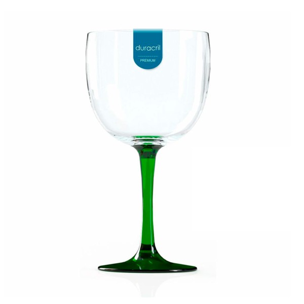 Encontraproduto.com.br - Taça para Gin em Acrílico Bicolor Verde Translucida 580ml