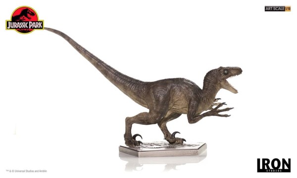 Encontraproduto.com.br - Jurassic Park - Velociraptor Attacking - Art Scale 1/10