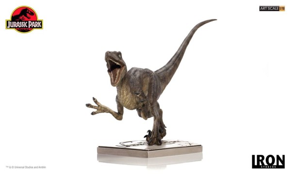 Encontraproduto.com.br - Jurassic Park - Velociraptor Attacking - Art Scale 1/10
