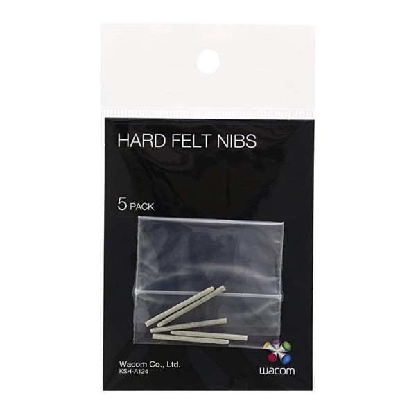 Encontraproduto.com.br - 5 Pontas Hard Felt Nibs Para Canetas Wacom - Ack20003