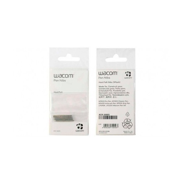 Encontraproduto.com.br - 5 Pontas Hard Felt Nibs Para Canetas Wacom - Ack20003