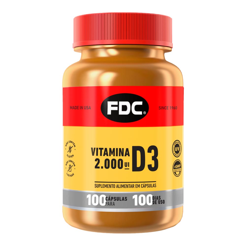 Encontraproduto.com.br - Vitamina D3 2000UI FDC Divina 100 Comprimidos