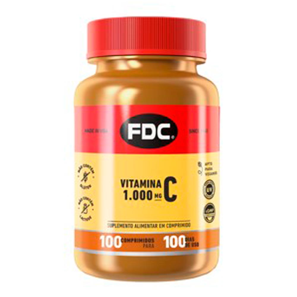 Encontraproduto.com.br - Vitamina C 1000mg Film Coated Com 100 Comprimidos Fdc