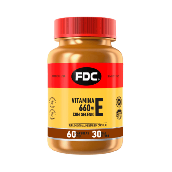 Encontraproduto.com.br - Fdc Vitamina E 660Ui + Selenio 100Mg 60 Capsulas