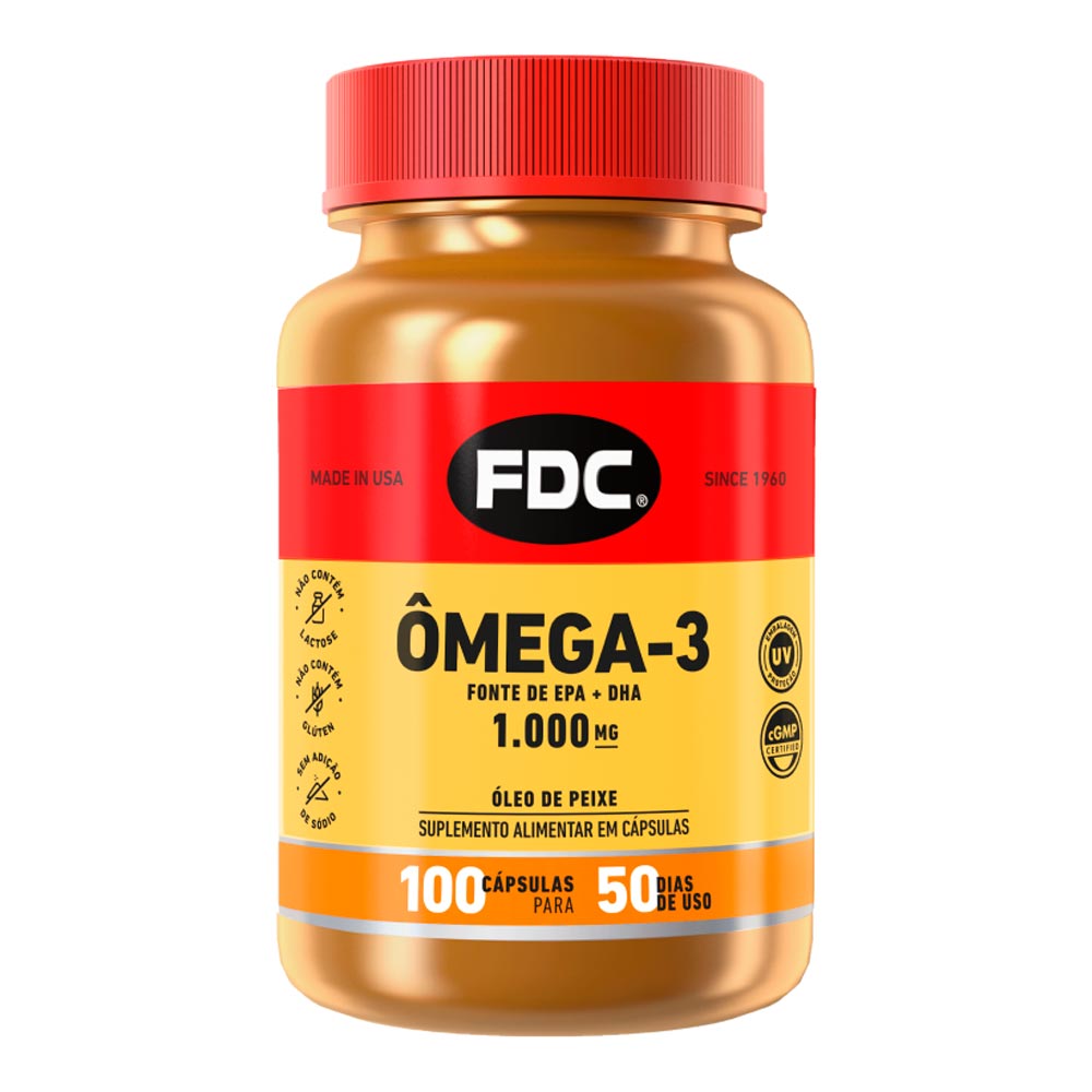 Encontraproduto.com.br - Ômega-3 1000mg FDC Com 100 Cápsulas