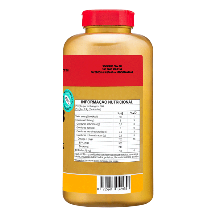 Encontraproduto.com.br - Ômega 3 1000mg Fdc 320 Cápsulas