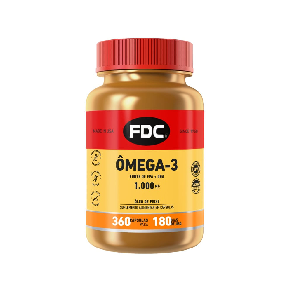 Encontraproduto.com.br - Ômega 3 Epa 1000mg Com 360 Cápsulas Fdc