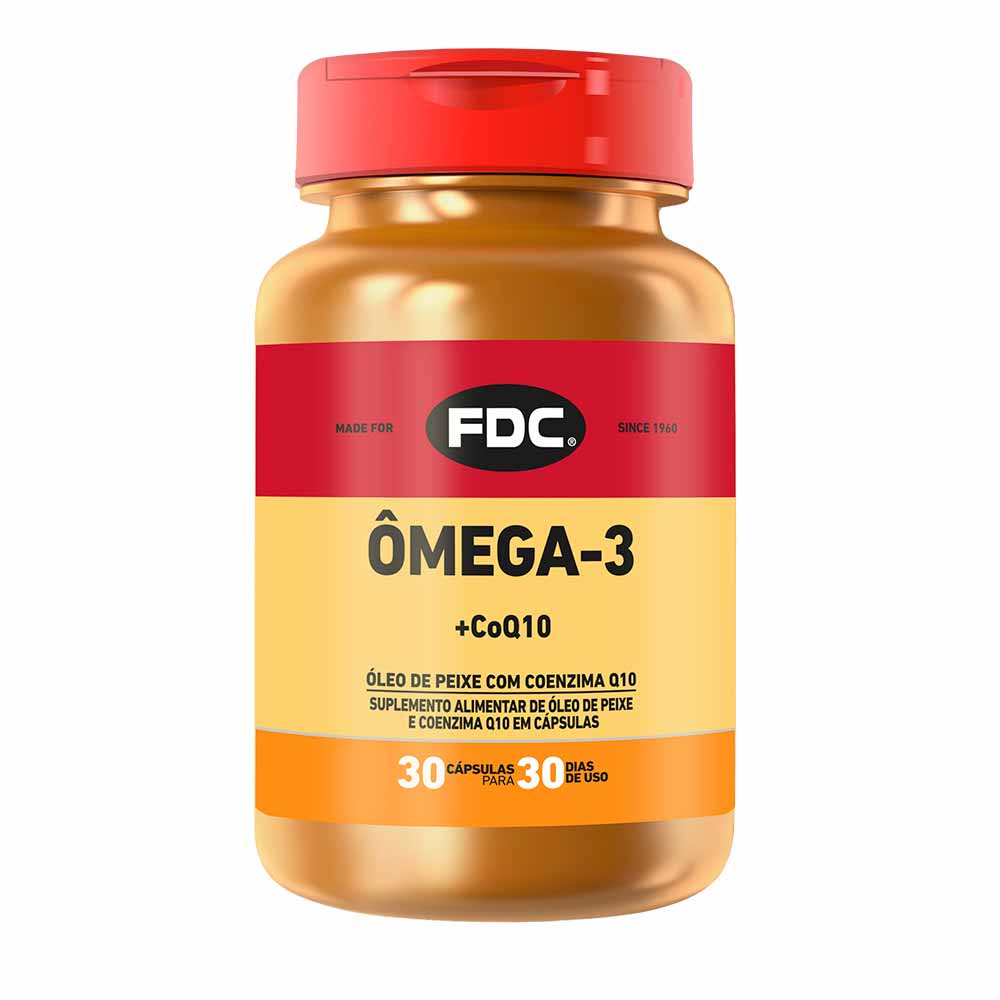 Encontraproduto.com.br - Suplemento Alimentar Ômega-3 + CoQ10 FDC Sabor Limão 30 Cápsulas