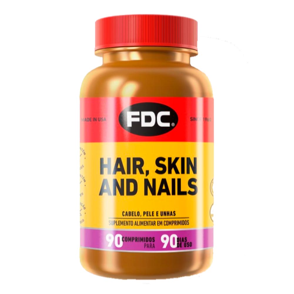 Encontraproduto.com.br - Suplemento Alimentar para Cabelo, Pele e Unhas FDC com 90 cápsulas