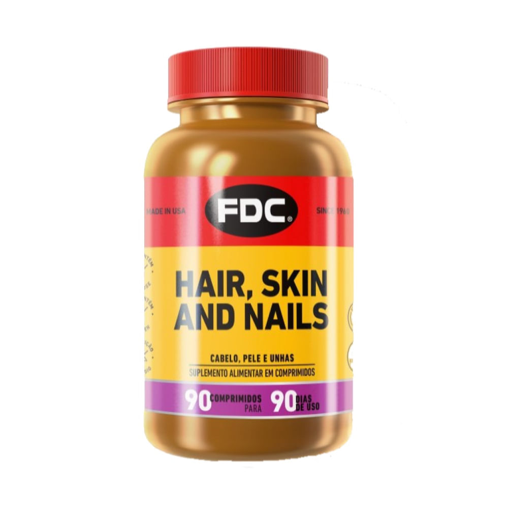 Encontraproduto.com.br - Suplemento Alimentar para Cabelo, Pele e Unhas FDC com 90 cápsulas