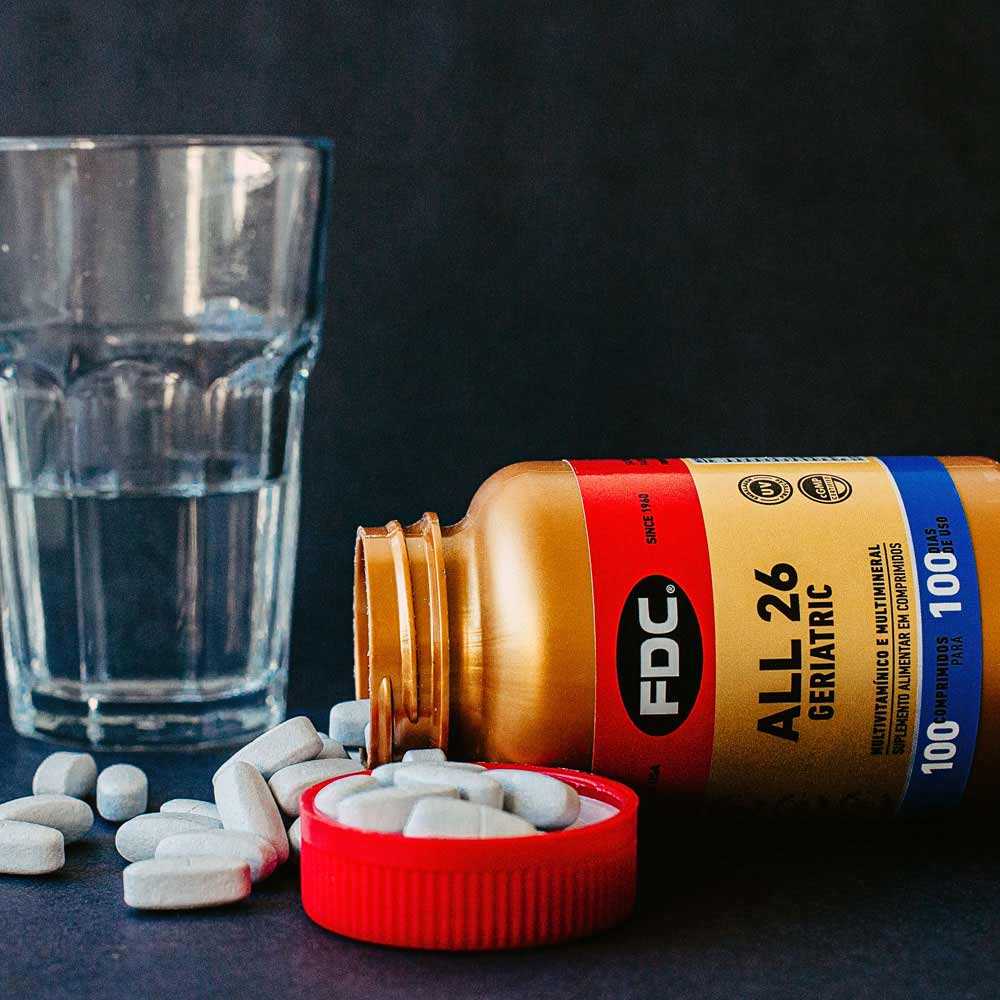 Encontraproduto.com.br - All 26 Geriatric 100 Comprimidos Multivitamínicos e Multiminerais FDC