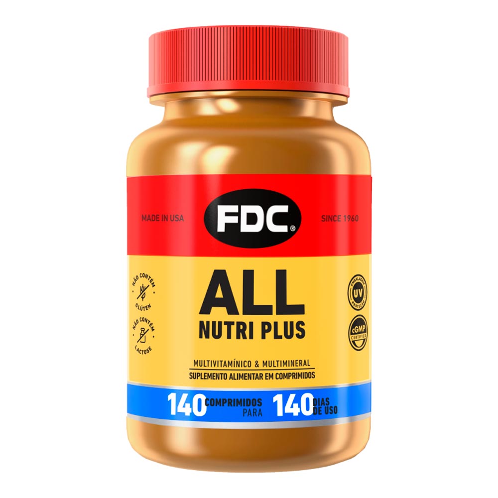 Encontraproduto.com.br - Suplemento Vitamínico All Nutri Plus FDC 140 Comprimidos