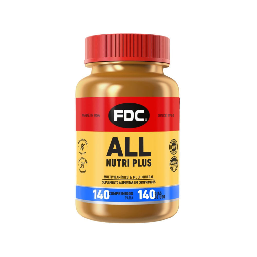 Encontraproduto.com.br - Suplemento Vitamínico All Nutri Plus FDC 140 Comprimidos