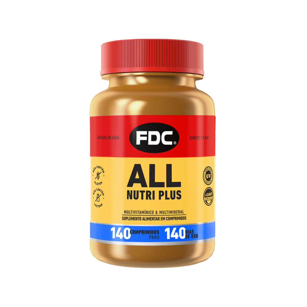 Encontraproduto.com.br - Suplemento Vitamínico All Nutri Plus FDC 140 Comprimidos